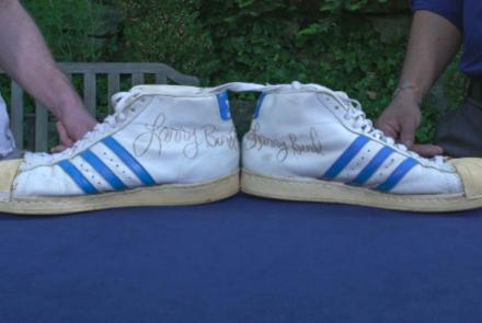 Appraisal: Larry Bird-signed Shoes, ca. 1978: asset-mezzanine-16x9