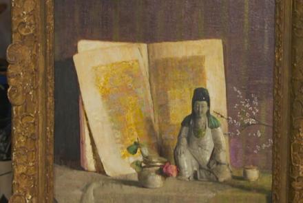 Appraisal: Hovsep Pushman "The Persian Book" Painting: asset-mezzanine-16x9