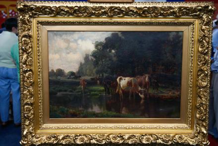 Appraisal: Peter Moran Painting, ca. 1880: asset-original