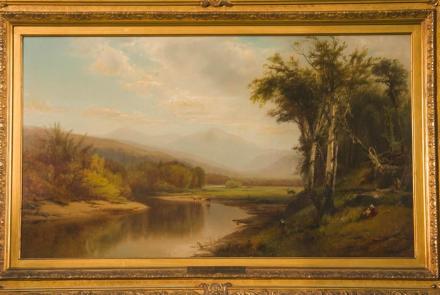 Appraisal: William Hart Landscape Oil, ca. 1860: asset-original