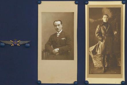 Appraisal: WWI Imperial Russian Pilot's Wing Badge & Photos: asset-original