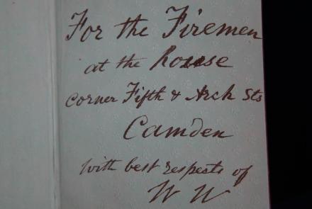 Appraisal: Walt Whitman-inscribed Memoranda, ca. 1875: asset-original