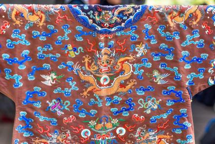 Appraisal: Chinese Qing Dynasty Dragon Robe, ca. 1900: asset-original