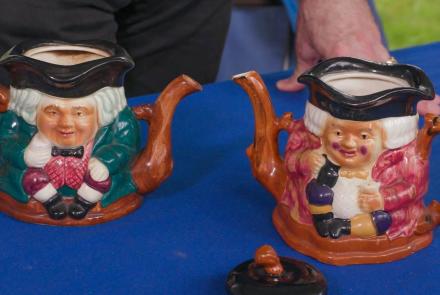 Appraisal: 1925 Japanese & English Doulton-style Teapots: asset-original
