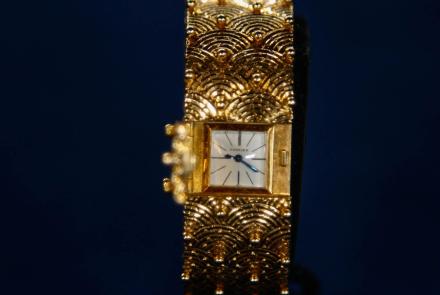 Appraisal: Cartier Gold Bracelet Watch, ca. 1950: asset-original