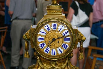 Appraisal: 19th C. Courtois Table Clock: asset-original