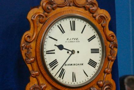 Appraisal: English Victorian Wall Clock, ca. 1870: asset-original