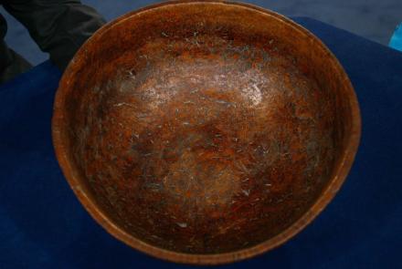 Appraisal: Turned Ash Burl Bowl, ca. 1820: asset-original