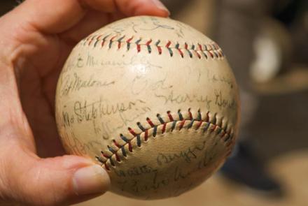 Appraisal: Ruth & Multi-signed Baseball, ca. 1930: asset-mezzanine-16x9