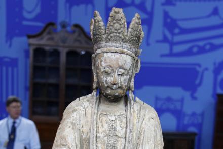 Appraisal: Chinese Wooden Guanyin Figure, 1200 - 1500: asset-mezzanine-16x9