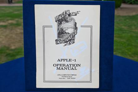 Appraisal: 1976 Apple-I Operation Manual Mock-up for Apple-I: asset-original