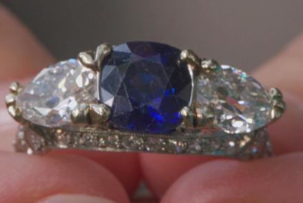 Appraisal: Tiffany & Co. Sapphire & Diamond Ring, ca. 1925: asset-mezzanine-16x9