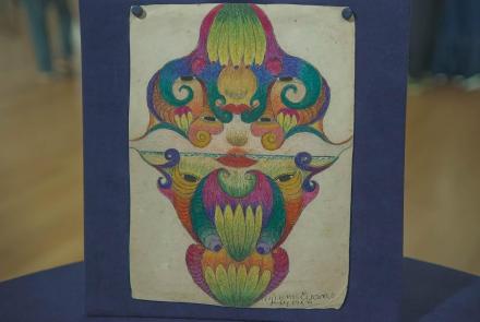 Appraisal: 1959 Minnie Evans Crayon & Graphite Drawing: asset-mezzanine-16x9