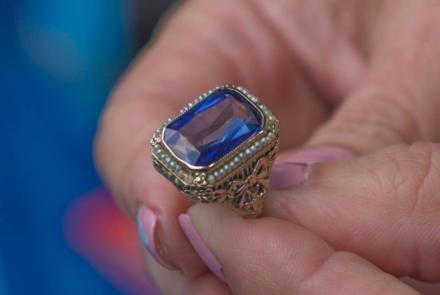 Appraisal: Pearl & Synthetic Blue Spinel Ring, ca. 1900: asset-mezzanine-16x9