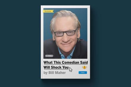 Bill Maher on book reflecting on his comedy and commentary: asset-mezzanine-16x9