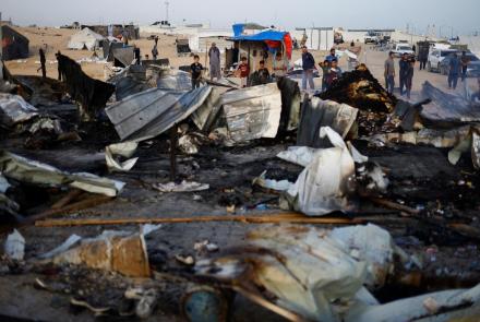 Israeli airstrike on Rafah tent camp kills 45 Palestinians: asset-mezzanine-16x9
