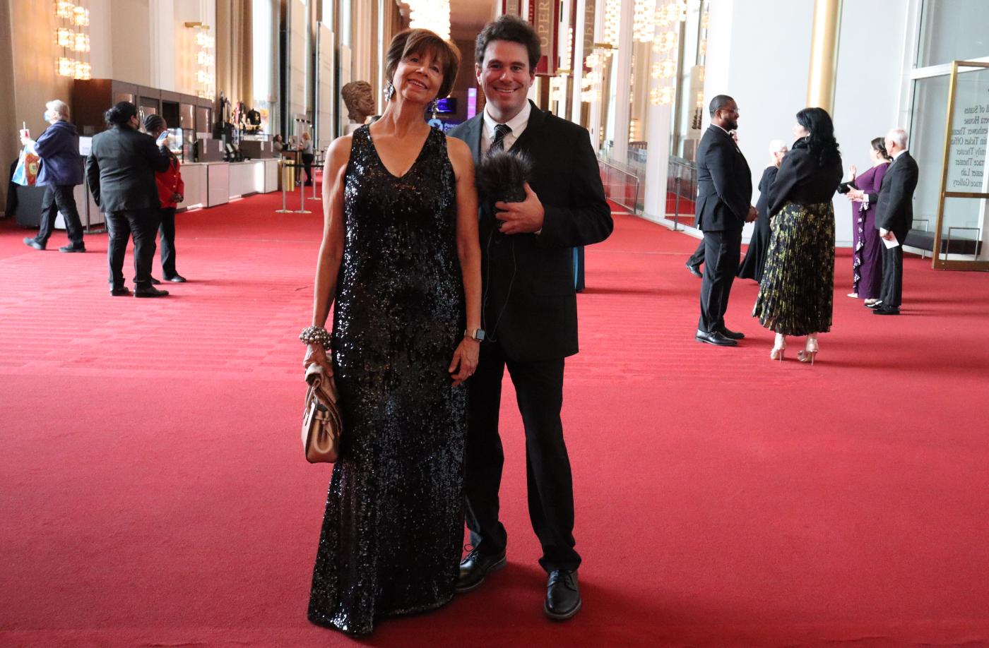 WETA Classical's Nicole Lacroix and John Banther at the gala
