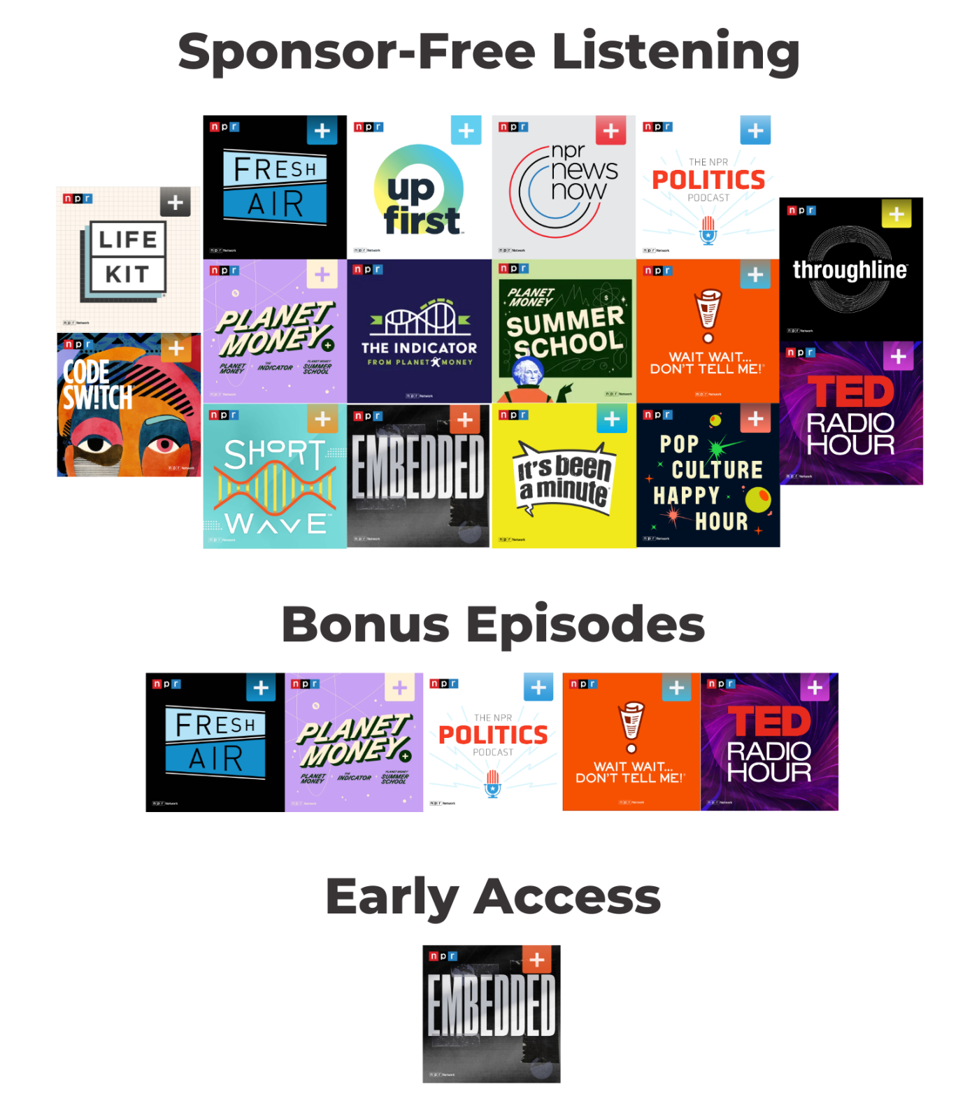 NPR plus podcasts