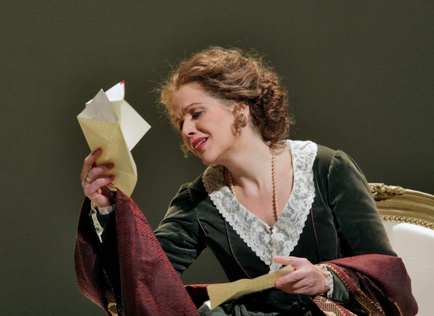 Renée Fleming as Tatiana in Tchaikovsky's "Eugene Onegin." Photo: Ken Howard/Metropolitan Opera