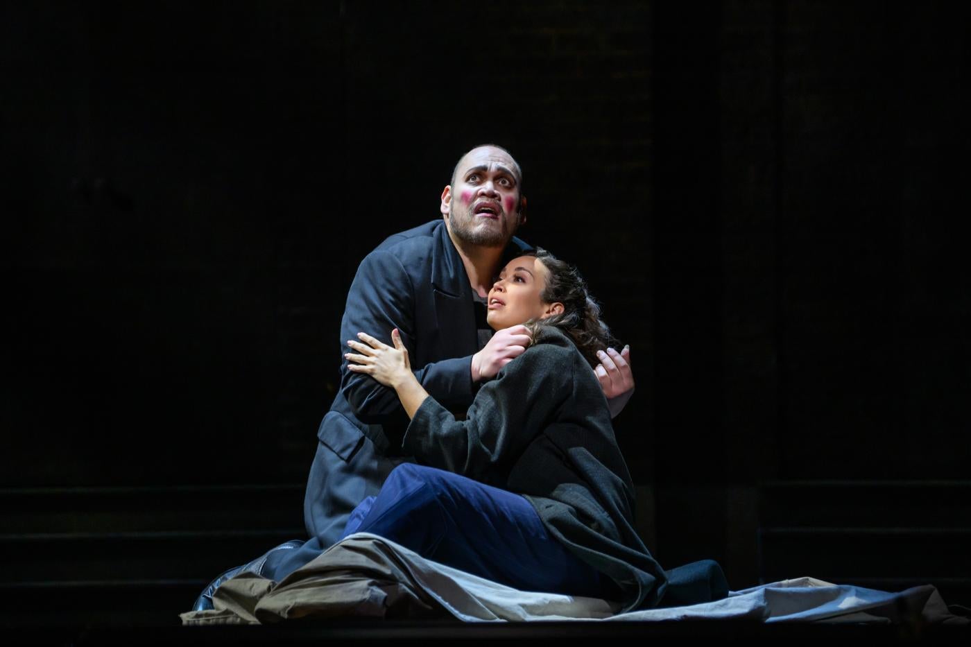 Quinn Kelsey as Rigoletto and Nadine Sierra as Gilda in Verdi's "Rigoletto." Photo: Nina Wurtzel / Met Opera