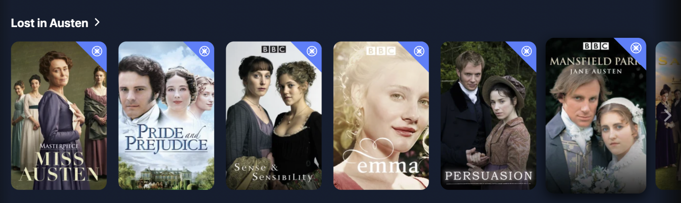 Lost in Austen Collection on WETA+