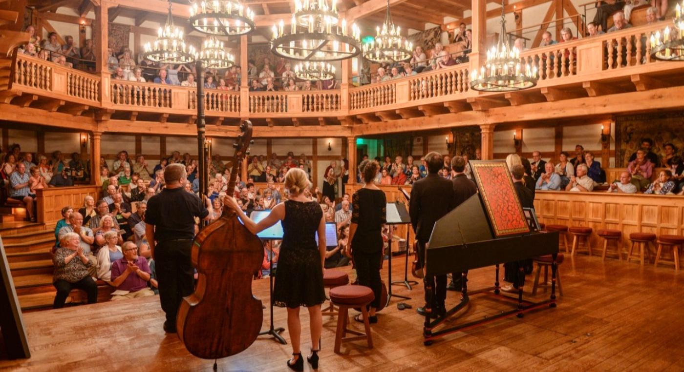 Blackfriars Playhouse makes an ideal setting for chamber and orchestral works.