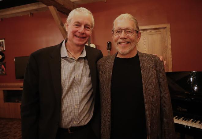 Rich (right) with producer of Center Stage from Wolf Trap, Vic Muenzer (left)