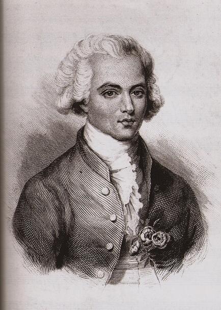 A black and white realistic portrait of Joseph Bologne in in his military jacket.